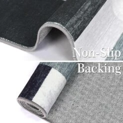 2x6 FT Machine Washable Runner Rug,Modern Geometric Low Pile Non-Slip Hallway, Entryway, Kitchen & Laundry Area Rug, Grey 14 2x6 FT Machine Washable Runner Rug,Modern Geometric Low Pile Non-Slip Hallway, Entryway, Kitchen & Laundry Area Rug, Grey -House Beautiful GUEST ddf1187d d21a 4863 9d15 24cb3ace68a2