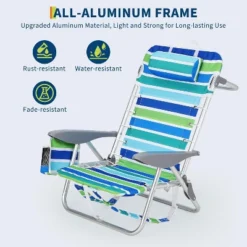 1PCS Backpack Low Beach Chair For Adults ,Reclining Heavy-Duty Folding Chair With Adjustable Backrest 10 1PCS Backpack Low Beach Chair For Adults ,Reclining Heavy-Duty Folding Chair With Adjustable Backrest -House Beautiful GUEST de9bf6ab 59e0 4e43 9fa1 8802515e549c