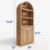 72" Tall Arched Pantry Cabinet With Doors, 5-Tier Kitchen Storage Cabinet With Adjustable Shelves, Wooden Pantry Cabinet -House Beautiful GUEST deda3dff 060b 4e2d b359 6ae8a6669445
