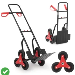 Stair Climbing Hand Truck 330 Lbs Heavy-Duty Stair Climber Dolly W/ Telescoping Handle Portable Folding Stair Climber Trolley Cart -House Beautiful GUEST df353ef3 2e26 48db 8fa9 3337ede6aec1