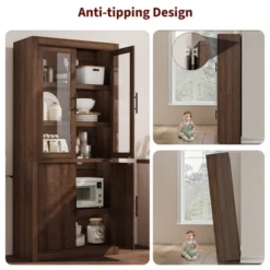 Tall Kitchen Pantry, Pantry Storage Cabinet & Adjustable Shelves, Farmhouse Freestanding Pantry Cupboard & Large Storage Space 18 Tall Kitchen Pantry, Pantry Storage Cabinet & Adjustable Shelves, Farmhouse Freestanding Pantry Cupboard & Large Storage Space -House Beautiful GUEST df6dcaf0 16d8 49dd 8df9 3da2b578455d