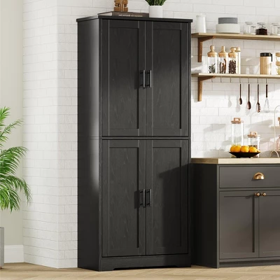 Tall Kitchen Pantry Cabinet, Storage Cabinet With Doors And Adjustable Shelves, Freestanding Large Utility Storage Cupboard 7 Tall Kitchen Pantry Cabinet, Storage Cabinet With Doors And Adjustable Shelves, Freestanding Large Utility Storage Cupboard - Image 5