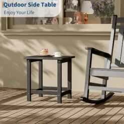 Outdoor HDPE Square Side Table - Adirondack Style Patio End Table For Pool, Beach - Weather Resistant & Easy Setup 19 Outdoor HDPE Square Side Table - Adirondack Style Patio End Table For Pool, Beach - Weather Resistant & Easy Setup -House Beautiful GUEST e0281b0d 5560 4fb7 80bc b0e5153afdb4