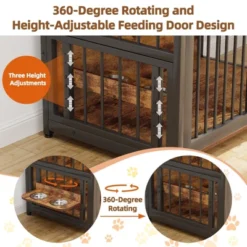 Indoor Dog Crate Furniture With Storage Shelf & Anti-Chew Design - Kennel For Small To Large Dogs 11 Indoor Dog Crate Furniture With Storage Shelf & Anti-Chew Design - Kennel For Small To Large Dogs -House Beautiful GUEST e0bd4bd2 cc2b 4296 b9c3 26f00ae9eee8