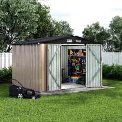8x10 FT Metal Storage Sheds Outdoor, Metal ToolShed With Lockable Door 18 8x10 FT Metal Storage Sheds Outdoor, Metal ToolShed With Lockable Door -House Beautiful GUEST e0ee4557 e3d5 4655 9dc6 0a86f1096bdc