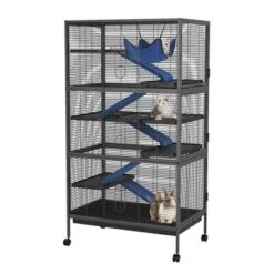 59" 6-Tier Small Animal Cage - Rolling Critter Nation Habitat For Ferrets/Chinchillas/Rabbits W/Ramps & Platforms, Black 15 59" 6-Tier Small Animal Cage - Rolling Critter Nation Habitat For Ferrets/Chinchillas/Rabbits W/Ramps & Platforms, Black -House Beautiful GUEST e17ab22b a762 4e9c ab71 190fdee1717e