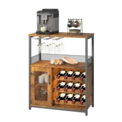 Corner Wine Rack, 3-Tier Freestanding Bar Cabinet For Kitchen, Living Room - 69x35x92cm With Glass Holder & Mesh Door 20 Corner Wine Rack, 3-Tier Freestanding Bar Cabinet For Kitchen, Living Room - 69x35x92cm With Glass Holder & Mesh Door -House Beautiful GUEST e1bc67e9 8ea4 4b9d a3a6 13c300b8d913