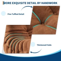 Premium Suede-Like Memory Foam Bean Bag Chair – Cozy One-Piece Floor Sofa For Adults, Reading Nook, Living Room & Office, Green -House Beautiful GUEST e23f07ba 7269 40cc ae6e 1b5ae26d19f3