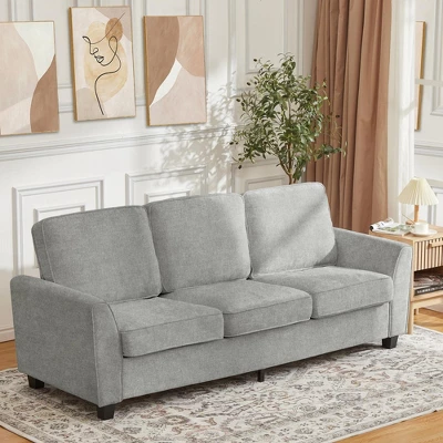 89" Futon Sofa Bed, Convertible Sleeper Sofa With Adjustable Backrest & Armrest, Modern Futon Couch Bed, Loveseat 11 89" Futon Sofa Bed, Convertible Sleeper Sofa With Adjustable Backrest & Armrest, Modern Futon Couch Bed, Loveseat - Image 9