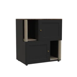 Double Layer Cat Litter Box Enclosure For 2 Cats, Hidden Litter Box Furniture With Cat Scratching Post And Board, 2 Story Wooden Cats Washroom Or Bed -House Beautiful GUEST e52df745 08b8 4405 8fd1 c7b944d74cd7