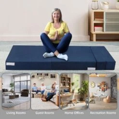 Folding Sofa Mattress, Convertible Sofa Bed With Pillow, Foldable Memory Foam Sleeper Chair For Living Room, Linen Fabric Futon Floor Couch Guest Bed 13 Folding Sofa Mattress, Convertible Sofa Bed With Pillow, Foldable Memory Foam Sleeper Chair For Living Room, Linen Fabric Futon Floor Couch Guest Bed -House Beautiful GUEST e5472b00 15bc 4970 8deb 95b30ae33ab3