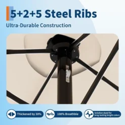 Jojoka 15FT Large Patio Umbrella With Base,Double-Sided Outdoor Market Rectangle Umbrellas For 2-8 People 18 Jojoka 15FT Large Patio Umbrella With Base,Double-Sided Outdoor Market Rectangle Umbrellas For 2-8 People -House Beautiful GUEST e68c5339 d4f4 4eb8 89ff a302a6bfe245