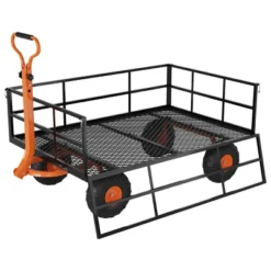 Heavy Duty Steel Garden Cart, 500 LBS Capacity 3 In 1 Pullable Garden Wagon With 10" Wheels, For Gardening Soil, Tools, And Plant Transport 17 Heavy Duty Steel Garden Cart, 500 LBS Capacity 3 In 1 Pullable Garden Wagon With 10" Wheels, For Gardening Soil, Tools, And Plant Transport -House Beautiful GUEST e835f2a0 21c7 4a4b ab72 3b8a13de86ff