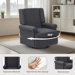 Swivel Rocker Chair, Nursery Glider Chair, Nursery Rocking Chairs With Upholstered, Glider Rocking Chair 15 Swivel Rocker Chair, Nursery Glider Chair, Nursery Rocking Chairs With Upholstered, Glider Rocking Chair -House Beautiful GUEST e8d7e4c0 1a0a 43ec 9a10 2839fa7f58d3