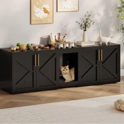 Modern Wooden Hidden Double Litter Box Enclosure Furniture With Soft Cushion ,Cat Washroom 16 Modern Wooden Hidden Double Litter Box Enclosure Furniture With Soft Cushion ,Cat Washroom -House Beautiful GUEST e8de1406 2375 441f ac8d 244e40cdf326