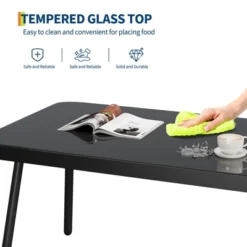 Jojoka 4-Piece Outdoor Sofa Set With Loveseat, Wicker Chairs & Coffee Table For Patio, Balcony, Backyard, Garden, Black 14 Jojoka 4-Piece Outdoor Sofa Set With Loveseat, Wicker Chairs & Coffee Table For Patio, Balcony, Backyard, Garden, Black -House Beautiful GUEST eb1df148 0170 45f2 8d4b aaa1e57174b4