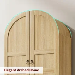 72" Tall Arched Kitchen Pantry Cabinet, Farmhouse Pantry Storage Cabinet With 2 Drawers & Wood Door, Freestanding Versatile Pantry Cabinets -House Beautiful GUEST ebfd602d f2fe 4864 a4a6 2cada82aa7fd