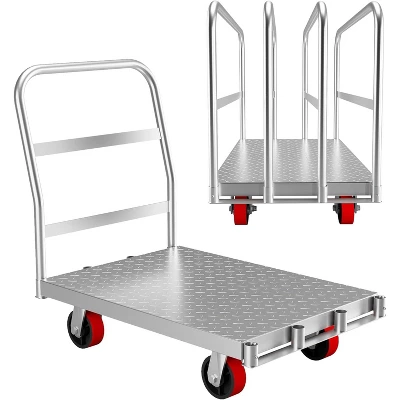 Heavy Duty Steel Panel Cart Dolly – 2000 Lbs Capacity Drywall Dolly & Lumber Truck Cart With 3 Side Handrails, 36" L X 24" W X 33" H 10 Heavy Duty Steel Panel Cart Dolly – 2000 Lbs Capacity Drywall Dolly & Lumber Truck Cart With 3 Side Handrails, 36" L X 24" W X 33" H - Image 8