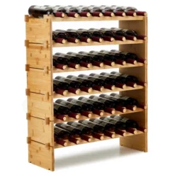 Modular Wine Rack, Bamboo Wood Wine Storage Rack, Floor Freestanding Wines Holder Display Shelf 18 Modular Wine Rack, Bamboo Wood Wine Storage Rack, Floor Freestanding Wines Holder Display Shelf -House Beautiful GUEST ec9c9364 d2a3 4055 a8e7 da1fc5d018b5
