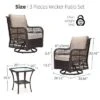 Outdoor Wicker Bistro Set With 2 Swivel Rocking Chairs And Glass Table, Patio Furniture For Deck, Balcony, Garden 2 Outdoor Wicker Bistro Set With 2 Swivel Rocking Chairs And Glass Table, Patio Furniture For Deck, Balcony, Garden -House Beautiful GUEST ecaac02a 64ad 468f a766 74f60eae18b9