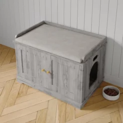 Cat Litter Box Enclosure Hidden Litter Box Cabinet With Wooden Barn Door 16 Cat Litter Box Enclosure Hidden Litter Box Cabinet With Wooden Barn Door -House Beautiful GUEST ed744287 0f00 49d7 84fc 044e8637aa48