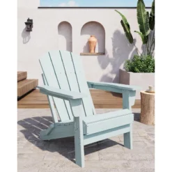 35' Adirondack Chair, Wooden Textured With Cup Holder, Heavy All-Weather HDPE 25 35' Adirondack Chair, Wooden Textured With Cup Holder, Heavy All-Weather HDPE -House Beautiful GUEST ed7f0b3b e5e6 4dfb b204 94b47d6e59c8
