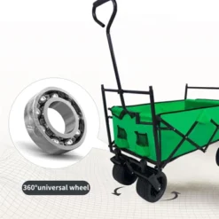 Collapsible Folding Wagon Cart With 7" All Terrain Wheels, Heavy Duty Utility Wagon For Grocery Shopping, Camping, Beach, Outdoor Events, Green 18 Collapsible Folding Wagon Cart With 7" All Terrain Wheels, Heavy Duty Utility Wagon For Grocery Shopping, Camping, Beach, Outdoor Events, Green -House Beautiful GUEST eeecb05f dd09 4148 9a8e d7b13b0a1331