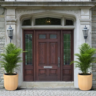 14.5/23/31 Inch Tall Planter, Square Planter Set Of 2, Large Indoor/Outdoor Flower Pots With Drainage Holes, Water Level Monitor & Wheels For Patio 3 14.5/23/31 Inch Tall Planter, Square Planter Set Of 2, Large Indoor/Outdoor Flower Pots With Drainage Holes, Water Level Monitor & Wheels For Patio