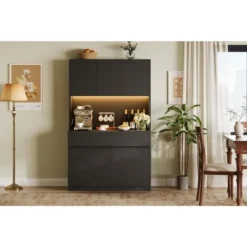 70" Pantry Cabinet With Charging Station, Tall Kitchen Pantry Storage Cabinet With Microwave Stand 18 70" Pantry Cabinet With Charging Station, Tall Kitchen Pantry Storage Cabinet With Microwave Stand -House Beautiful GUEST f21fbd4f fde7 4b8a 9fd3 063836bdd9d3