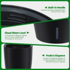 16/22" Tall Round Planter Set Of 2, Self Watering Pots For Indoor Plants, Large Flower Pot Outdoor With Built-in Drainage And A Water 16 16/22" Tall Round Planter Set Of 2, Self Watering Pots For Indoor Plants, Large Flower Pot Outdoor With Built-in Drainage And A Water -House Beautiful GUEST f2284a4a 46ca 4c9e a13e a02b8b22d573