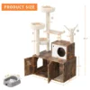 Cat Tree With Litter Box Enclosure, Wooden Cat Condo With Platform, Hammock, Pompoms, Scratching Posts, All-in-One Cat Furniture 1 Cat Tree With Litter Box Enclosure, Wooden Cat Condo With Platform, Hammock, Pompoms, Scratching Posts, All-in-One Cat Furniture -House Beautiful GUEST f332c280 9642 40ca bdd2 0b020f5dd7f9