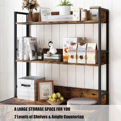 Cat Litter Box Enclosure With 2 Storage Shelves, Hidden Cat Furniture Cabinet With Double Doors, Scratch Pad, Indoor Cat House & Bookshelf Design 4 Cat Litter Box Enclosure With 2 Storage Shelves, Hidden Cat Furniture Cabinet With Double Doors, Scratch Pad, Indoor Cat House & Bookshelf Design - Image 3