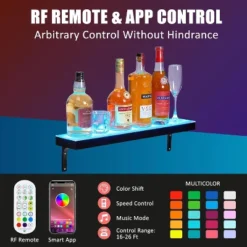 1 Tiers 24 Inch Acrylic Wall Mounted Whiskey Rack Stand With Remote And App Control 10 1 Tiers 24 Inch Acrylic Wall Mounted Whiskey Rack Stand With Remote And App Control -House Beautiful GUEST f40b2a6b bcd0 42f5 8973 2dc3fb7fc171