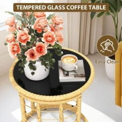 3-Piece L-Shaped Patio Furniture Set, All-Weather Outdoor Sectional Sofa With Cushions & Glass Coffee Table 12 3-Piece L-Shaped Patio Furniture Set, All-Weather Outdoor Sectional Sofa With Cushions & Glass Coffee Table -House Beautiful GUEST f48101b4 9881 4fc0 b523 8b0434bc25d9