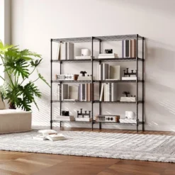 Heavy Duty 5-Shelf Metal Shelving Unit, Industrial Strength Metal Shelving, Adjustable Garage Shelving For Warehouses 12 Heavy Duty 5-Shelf Metal Shelving Unit, Industrial Strength Metal Shelving, Adjustable Garage Shelving For Warehouses -House Beautiful GUEST f57594d3 7288 4358 98ac 54edb2f460e0