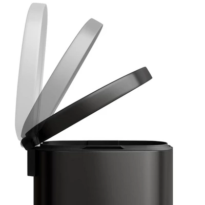 13.2 Gal & 2.6 Gal Stainless Steel Trash Can Combo Set – Rustproof Step-On Kitchen And Bathroom Garbage Bins, Silver 6 13.2 Gal & 2.6 Gal Stainless Steel Trash Can Combo Set – Rustproof Step-On Kitchen And Bathroom Garbage Bins, Silver - Image 4