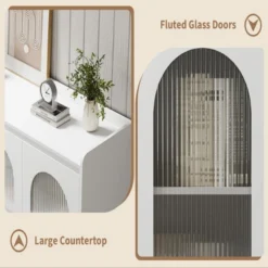 Coffee Bar Cabinet, 48" Buffet Cabinet Storage Cabinet Sideboard Modern Kitchen Buffet Table With 3 Drawers -House Beautiful GUEST f5fd4bde a5cb 4b14 a4ac d05b4af0fc70