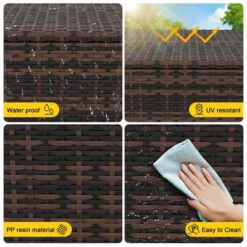 80Gallon Capacity Brown Outdoor Wicker Storage Box, Garden Deck Bin With Steel Frame, Rattan Storage Box With Lid, Ideal For Storing Tools,Accessories 17 80Gallon Capacity Brown Outdoor Wicker Storage Box, Garden Deck Bin With Steel Frame, Rattan Storage Box With Lid, Ideal For Storing Tools,Accessories -House Beautiful GUEST f6c0ccfb 07c9 4ac7 a804 44f86f1dd079