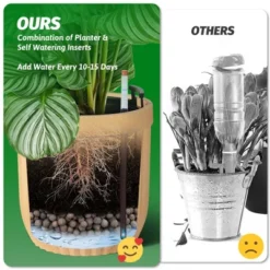 14.5/23/31 Inch Tall Planter, Square Planter Set Of 2, Large Indoor/Outdoor Flower Pots With Drainage Holes, Water Level Monitor & Wheels For Patio 14 14.5/23/31 Inch Tall Planter, Square Planter Set Of 2, Large Indoor/Outdoor Flower Pots With Drainage Holes, Water Level Monitor & Wheels For Patio -House Beautiful GUEST f7ce7c03 919a 4e54 bd31 5f97eb4ee5a7