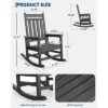 Poly Lumber HDPE Rocking Adirondack Chair Outdoor Weather Resistant Wide Backrest 380LB Capacity Patio Garden -House Beautiful GUEST f90d44ed d5dd 4915 b32d c9d7b8028201