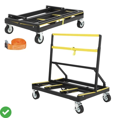 Foldable Dolly 2200 Lbs Capacity With Rubber Swivel Casters Folding Drywall Panel Cart Heavy Duty 11 Foldable Dolly 2200 Lbs Capacity With Rubber Swivel Casters Folding Drywall Panel Cart Heavy Duty - Image 9