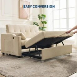 Jojoka 3-in-1 Convertible Sofa Bed, Sleeper Loveseat With Pull-Out Bed & USB, Space-Saving For Small Rooms, RV, Lounge Recliner 17 Jojoka 3-in-1 Convertible Sofa Bed, Sleeper Loveseat With Pull-Out Bed & USB, Space-Saving For Small Rooms, RV, Lounge Recliner -House Beautiful GUEST fa4fe35c 1378 456f 8664 c8d2566dceaa