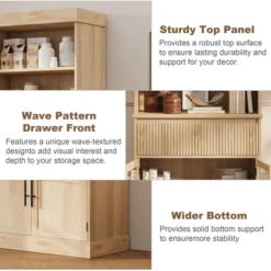 70" Kitchen Pantry Cabinet, Tall Storage Cabinets With Drawer & 2 Glass Doors And 3 Shelves, Floor Cabinet For Kitchen 13 70" Kitchen Pantry Cabinet, Tall Storage Cabinets With Drawer & 2 Glass Doors And 3 Shelves, Floor Cabinet For Kitchen -House Beautiful GUEST fa66abdc 1595 46e2 b668 2e5639c71014