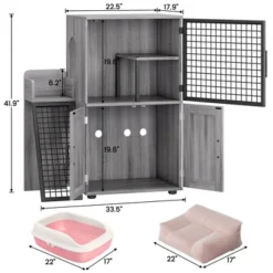 Modern Double Layer Hidden Litter Box Enclosure With Platform,Villa Cabinet With Ladder, Cat Washroom 18 Modern Double Layer Hidden Litter Box Enclosure With Platform,Villa Cabinet With Ladder, Cat Washroom -House Beautiful GUEST fabf187b 81a7 47c8 b9f9 059c4e6a6150