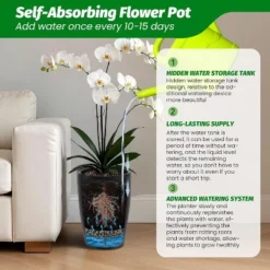 16/22" Tall Round Planter Set Of 2, Self Watering Pots For Indoor Plants, Large Flower Pot Outdoor With Built-in Drainage And A Water 14 16/22" Tall Round Planter Set Of 2, Self Watering Pots For Indoor Plants, Large Flower Pot Outdoor With Built-in Drainage And A Water -House Beautiful GUEST fc2ded7e 19fc 4cb8 a55f 3347e4b32bc7