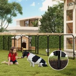 Dog Playpen For Yard, 24/32/40 Inch Metal Dog Fence 8/12/16 Panels For Large/Medium/Small Dogs Indoor & Outdoor 18 Dog Playpen For Yard, 24/32/40 Inch Metal Dog Fence 8/12/16 Panels For Large/Medium/Small Dogs Indoor & Outdoor -House Beautiful GUEST fca7d4bf 2439 417a 99b8 086653750410