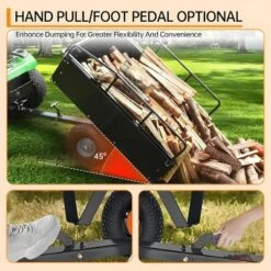 750LBS Heavy Duty ATV Trailer Tow Behind Steel Dump Cart, 15 Cu. Ft Garden Utility Trailer With Removable Sides & Rear Hitch 12 750LBS Heavy Duty ATV Trailer Tow Behind Steel Dump Cart, 15 Cu. Ft Garden Utility Trailer With Removable Sides & Rear Hitch -House Beautiful GUEST ff4b9e1c ec0b 4e85 8f1f b625038de38a