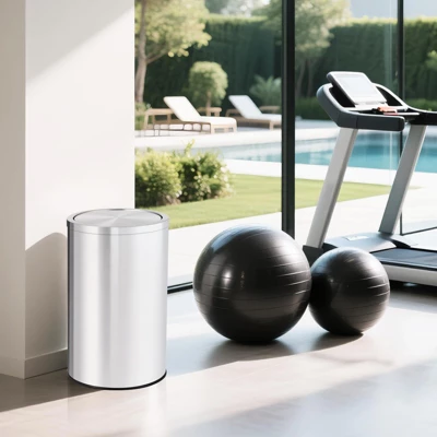 13/18.5 Gallon Stainless Steel Trash Can With Lid, 50/70 Liter Swing Top Garbage Can 7 13/18.5 Gallon Stainless Steel Trash Can With Lid, 50/70 Liter Swing Top Garbage Can - Image 5